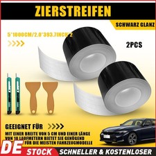 2Stk 10m Auto Folie Schwarz