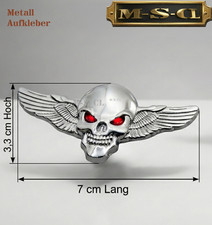 3D Totenkopf mit Flügel