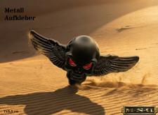 3D Metall Totenkopf Flügel