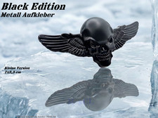3D Metall Totenkopf Flügel