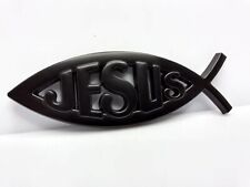 3D Jesus Fisch Metall KFZ